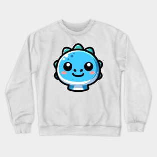 Blue Dinosaur Emoji Crewneck Sweatshirt